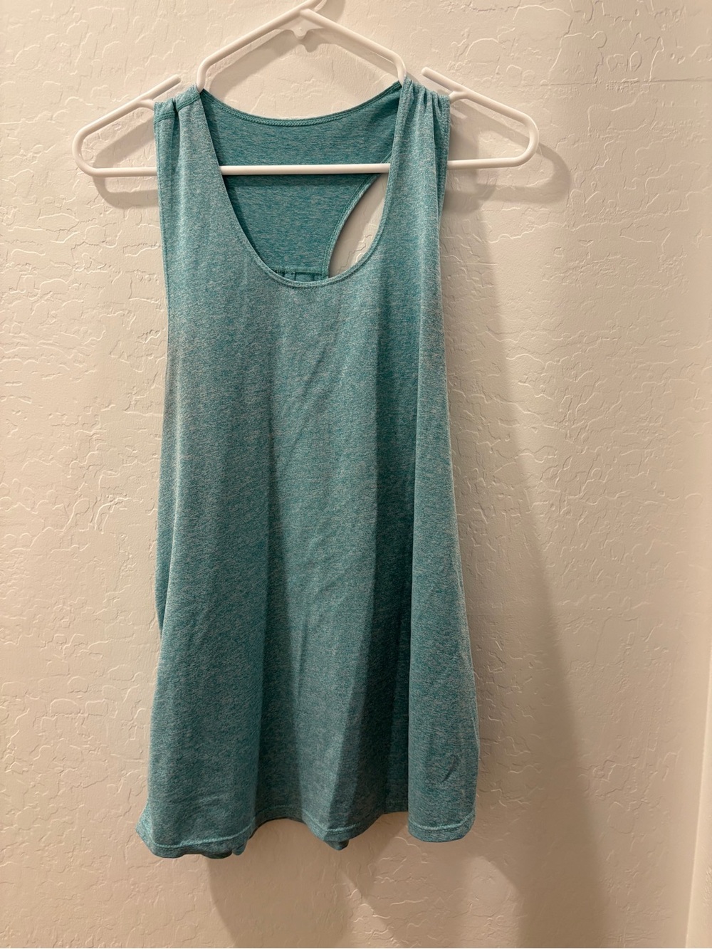 Source Unknown Teal Muscle Tank Swing Top